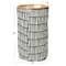 Household Essentials Krush Bamboo Rimmed Hamper (Round, Black)